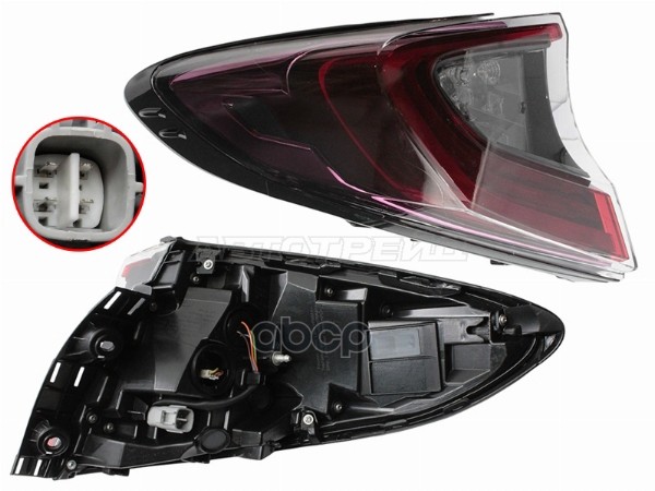 Фонарь задний Toyota C-HR 16-19 (Слева/ LED) Sat арт. ST-212-CH16LDL