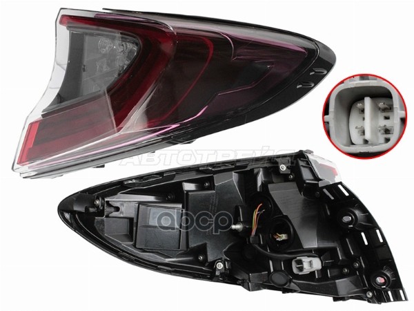 Фонарь задний Toyota C-HR 16-19 (Справа/ LED) Sat арт. ST-212-CH16LDR