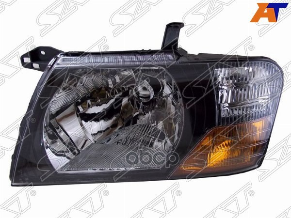 Фара Mitsubishi Pajero 99-03 Lh Черная (Евросвет) Sat арт. ST-214-1159BL