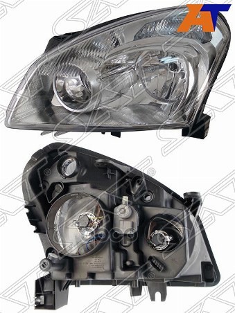 Фара Nissan Qashqai 06-10 / Dualis 07-09 / Qashqai+2 08-10 (Слева/ Галоген/ С электрокорректором) Sat арт. ST-215-11B8L