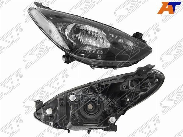 Фара Mazda Demio 07-11 / 2 07-10 (Справа/ Галоген/ Ручная регулировка) Sat арт. ST-216-1156R