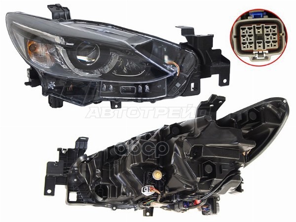 Фара Mazda 6 15-18 / Atenza 15-18 (Справа/ LED/ С электрокорректором) Sat арт. ST-216-1172R