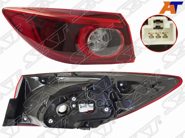 Фонарь задний Mazda 3 13-19 / Axela 13-19 (Слева/ 4D SED) Sat арт. ST-216-1999L
