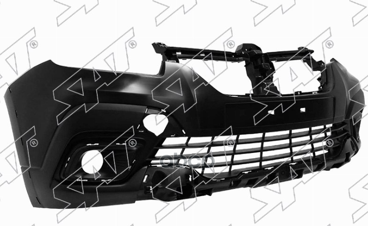 Бампер Передний Renault Logan Stepway 18- / Sandero Stepway 18-22 (С Отверстием Под Крюк) Sat арт. ST-22-0053