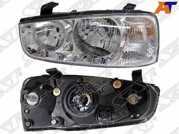 Фара Hyundai Elantra 00-03 (Слева/ Ручная регулировка) Sat арт. ST-221-1126L-LD-E2