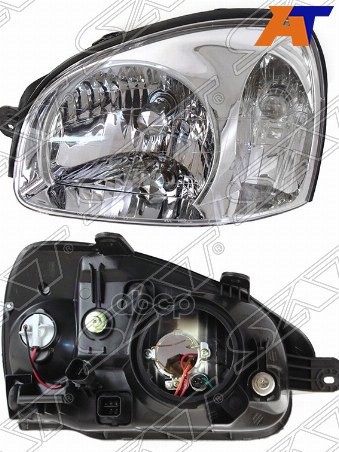Фара Hyundai Santa Fe 00-06 / Santa Fe Classic 07-13 (Слева/ Галоген/ Ручная регулировка) Sat арт. ST-221-1139L