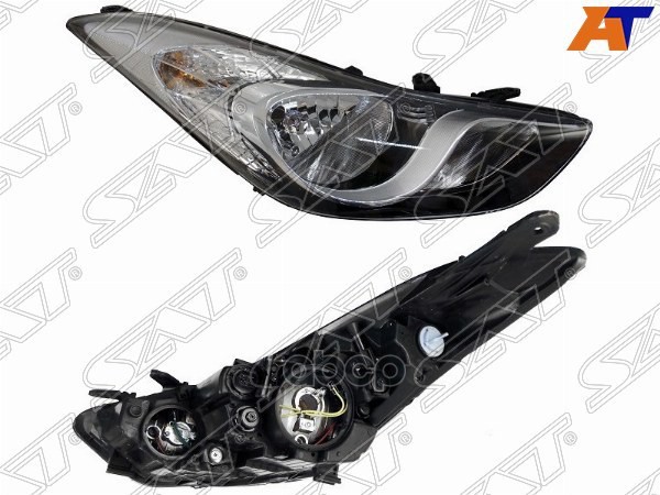 Фара Hyundai Elantra 10-13 (Справа/ Галоген/ Ручная регулировка) Sat арт. ST-221-1162R-LD-2