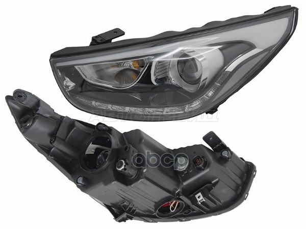 Фара Hyundai ix35 13-15 (Слева/ Галоген/ ДХО/ С электрокорректором) Sat арт. ST-221-1178L-LEMN2