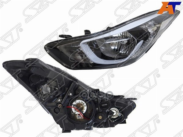 Фара Hyundai Elantra 13-16 (Слева/ Галоген/ под электрокорректор) Sat арт. ST-221-1181L