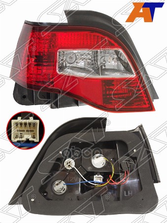 Фонарь задний Daewoo Nexia 08-16 (Слева) Sat арт. ST-222-1920L