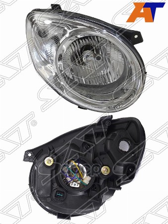 Фара KIA PICANTO 08-10 хром ST-223-1128R Sat арт. ST-223-1128R