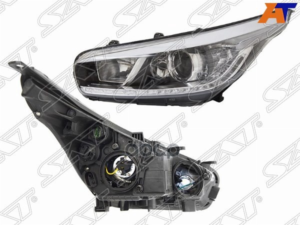 Фара Kia Ceed 12-18 (Слева/ Галоген/ ДХО/ С электрокорректором) Sat арт. ST-223-1149LMLDEM2