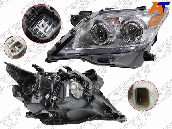 Фара Lexus LX 12-15 (Слева/ Ксенон/Галоген/ ДХО) Sat арт. ST-224-1111L