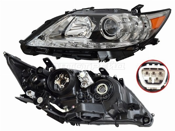 Фара Lexus ES 12-15 (Слева/ Ксенон/Галоген/ ДХО/ С электрокорректором) Sat арт. ST-224-1113LMLDHM2