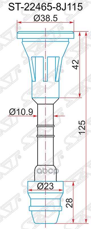 Наконечник катушки зажигания Infiniti FX35 02-08 / Nissan Murano 02-16 TB48DE;TB48E;VG33E;VK45DD;VK4 Sat арт. ST-22465-8J115