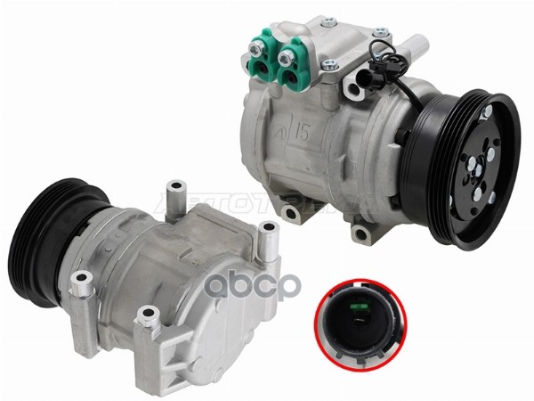 Компрессор кондиционера Hyundai Tucson 04-09 / Kia Sportage 06-10 Sat арт. ST-245-0116