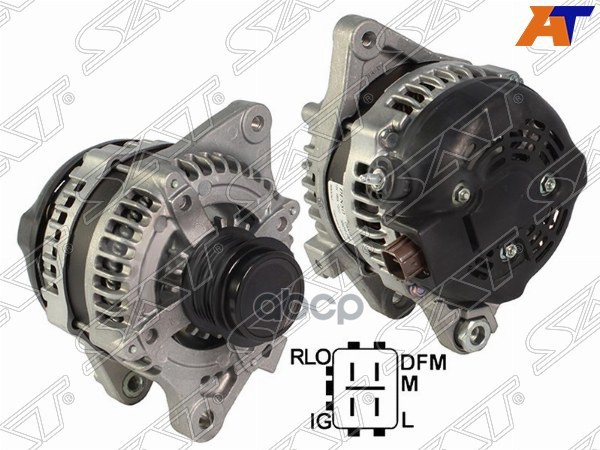Генератор TOYOTA AURIS/AVENSIS 1.6/1.8 09-/COROLLA 1.6 08-/RAV4 2.0 09- 1/2/3ZRFAE 12V 100A Sat арт. ST-27060-0T051N