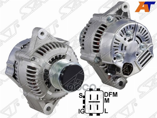 Генератор TOYOTA LAND CRUISER PRADO KDJ9#/HILUX SURF KDN18# 1KD (восстановленный) Sat арт. ST-27060-30010
