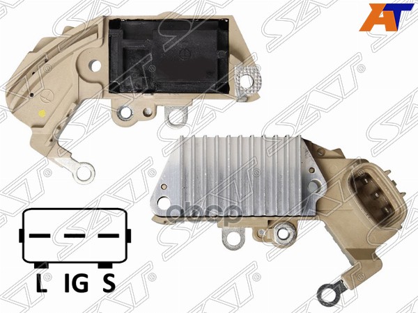 Реле-регулятор напряжения генератора TOYOTA COROLLA/CAMRY/CARINA E/RAV 4/SOLARA 92-01 3S/5SFE Sat арт. ST-27700-74040