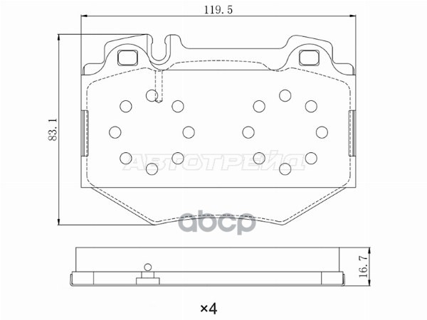 Колодки тормозные (Спереди) Mercedes-Benz S-Class 98-05 Sat арт. ST-28-0206