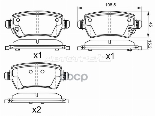 Колодки тормозные (Сзади) Geely Coolray 23- / Chery Arrizo 8 22- Sat арт. ST-28-0217