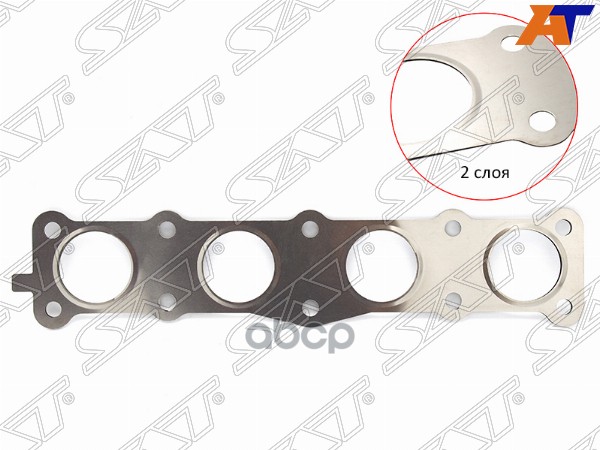 Прокладка выпускного коллектора Hyundai ix35 09-15 / Santa Fe 12-19 G4KC;G4KD;G4KE;G4KJ Sat арт. ST-28521-2G700