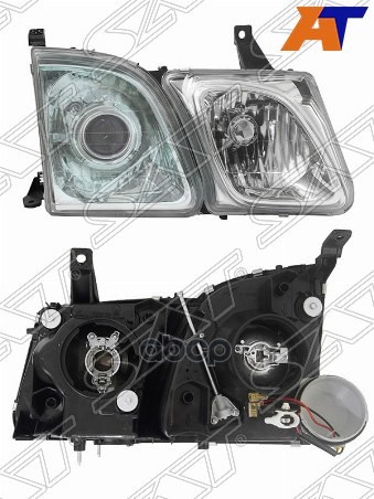 Фара Lexus LX 98-07 (Справа/ Ксенон/Галоген/ Ручная регулировка/ Зелёный оттенок) Sat арт. ST-312-1100R