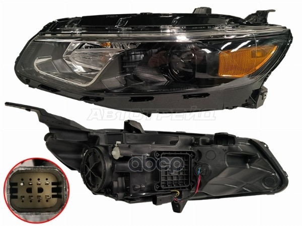 Фара Chevrolet Malibu 15-18 (Слева/ Галоген/ Ручная регулировка) Sat арт. ST-335-11M9L