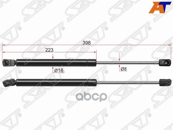 Амортизатор крышки багажника Volkswagen Passat 05-11 (Справа=Слева) Sat арт. ST-3C5827550B