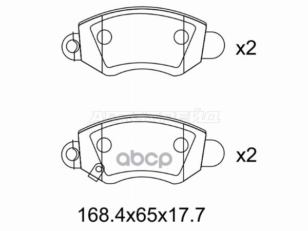 Колодки тормозные (Спереди) Ford Transit 06-14 Sat арт. ST-4077636