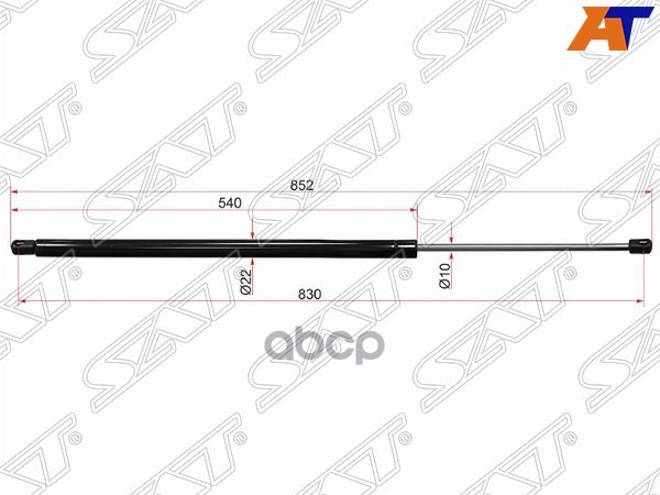 Амортизатор крышки багажника Ford Transit 00-14 (Справа=Слева) Sat арт. ST-4134632