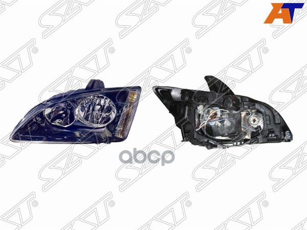 Фара FORD FOCUS II 05-08 черная ST-431-1169BL Sat арт. ST-431-1169BL