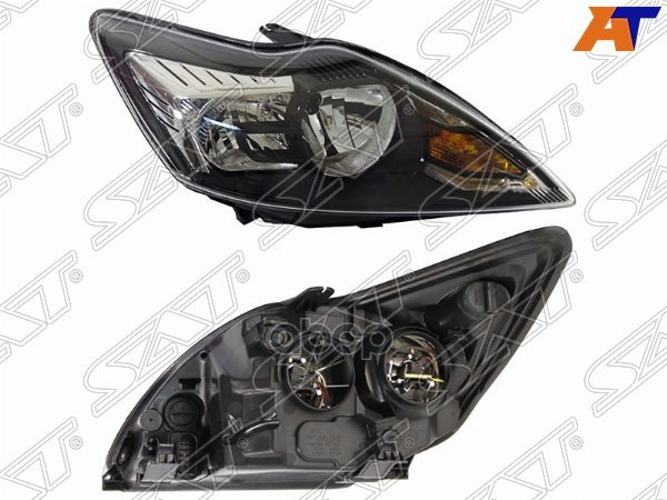 Фара Ford Focus 07-11 (Справа/ Галоген/ С электрокорректором/ Чёрная) Sat арт. ST-431-1181RMLDEM2