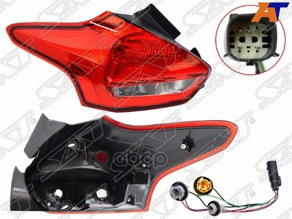Фонарь задний Ford Focus 14-19 (Слева/ 3/5D HBK) Sat арт. ST-431-19D2L-UE