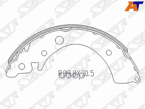 Колодки тормозные барабанные Honda Fit 07-20 / Fit Shuttle 11-15 Sat арт. ST-43153-SNA-A01