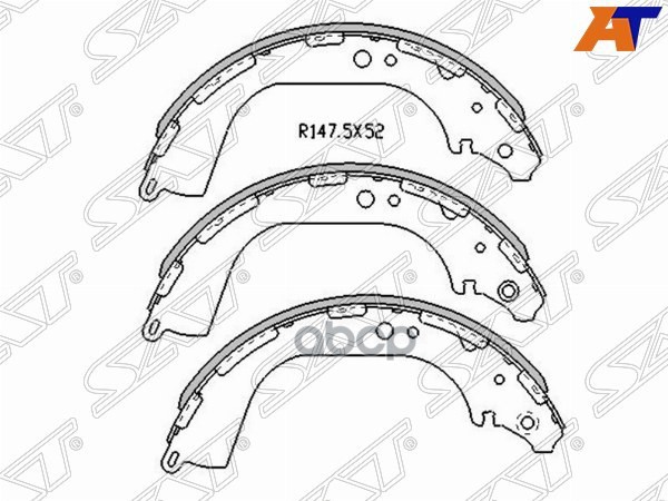 Колодки Тормозные Барабанные Зад Nissan Terrano R50/Pathfinder R50 Sat арт. ST-44060-0W725