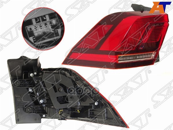 Фонарь Задний Volkswagen Tiguan 16-21 (Слева) Sat арт. ST-441-19AML-WE