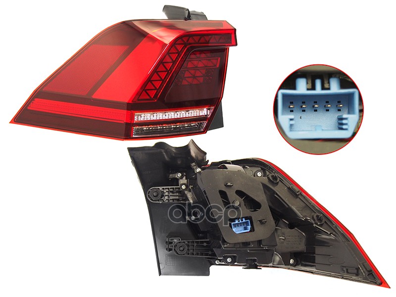 Фонарь задний Volkswagen Tiguan 16-21 (Слева/ LED/ комплектация 4Motion) Sat арт. ST-441-19AQL-UE