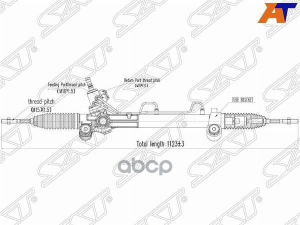 Рейка рулевая Toyota Camry (XV40) 06-11 / Camry UAE/USA 06-11 Sat арт. ST-44200-33490