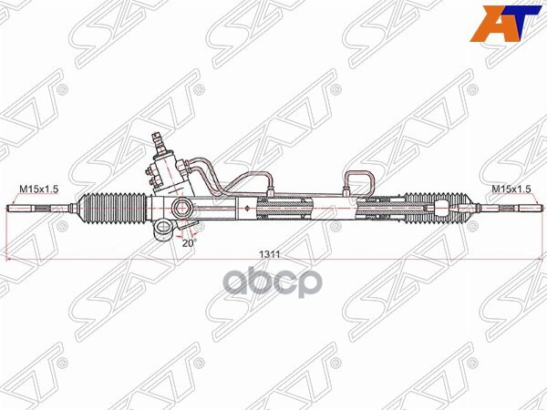 Рейка рулевая Toyota Camry (XV20) 96-02 / Lexus ES 96-01 LHD Sat арт. ST-44250-06120