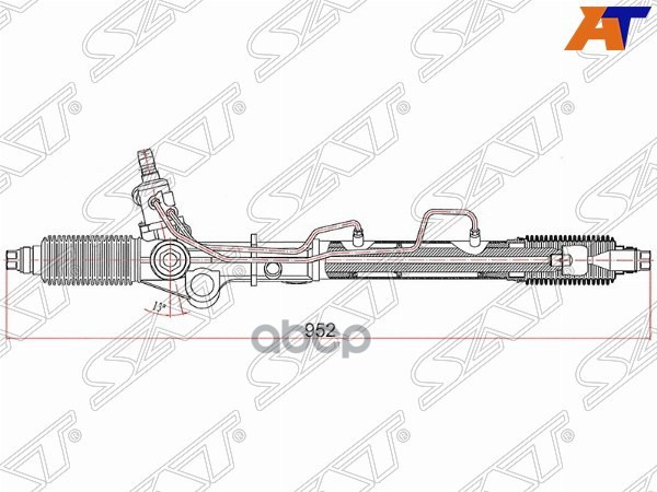 Рейка рулевая Toyota Land Cruiser Prado (J90) 96-02 / 4Runner 95-02 Sat арт. ST-44250-60022