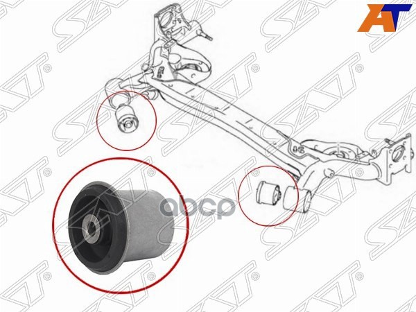 Сайлентблок балки Suzuki SX4 06-16 Sat арт. ST-46221-80J00