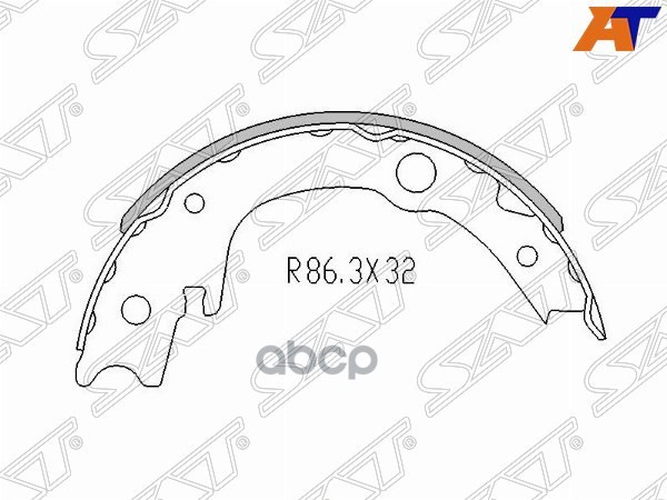 Колодки Тормозные Барабанные (Сзади/ Стояночный Тормоз) Nissan Juke 10-14 / Qashqai 06-13 Sat арт. ST-46540-20080