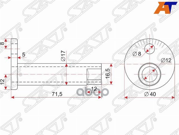 Эксцентрик нижнего рычага TOYOTA CALDINA/CAMRY/GRACIA/VISTA/CARINA/CORONA/HARRIER/KLUGER/MARK2 Sat арт. ST-48409-32030