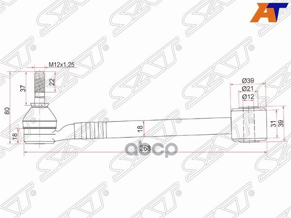 Рычаг подвески Toyota Crown 95-01 / Mark II 92-00 Sat арт. ST-48710-22300