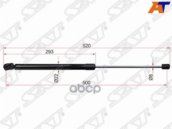 Амортизатор крышки багажника Audi Q7 05-19 (Справа=Слева) Sat арт. ST-4L0827552F