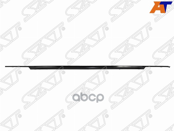 Молдинг бампера Volkswagen Tiguan 16-21 (Сзади/ черный) Sat арт. ST-50-0012