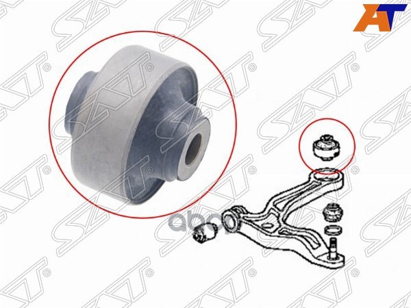 Сайлентблок рычага Honda Fit 13-20 / Acura MDX 00-06 Sat арт. ST-51393-S0X-A02