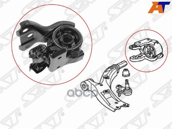 Сайлентблок рычага Honda CR-V 06-18 / Acura RDX 06-12 Sat арт. ST-51395-SWA-E02
