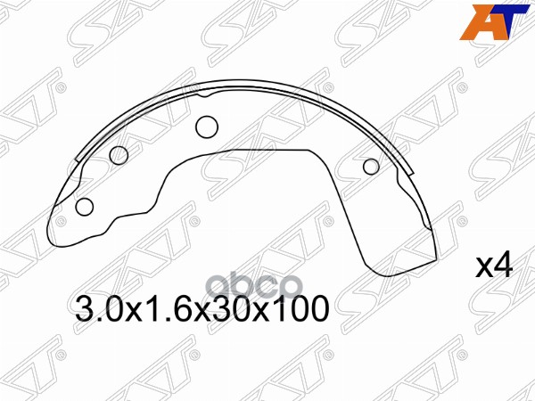 Колодки тормозные барабанные Suzuki Swift 03-10 Sat арт. ST-53200-63J02